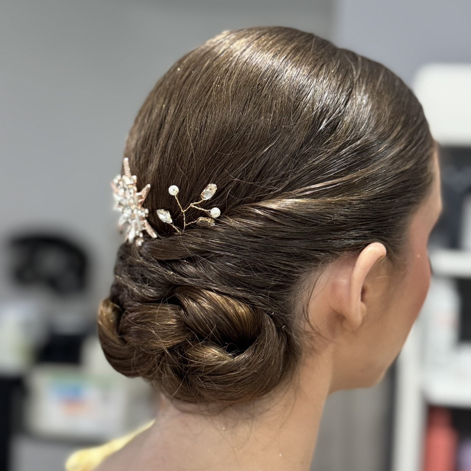 prueba de peinado novias