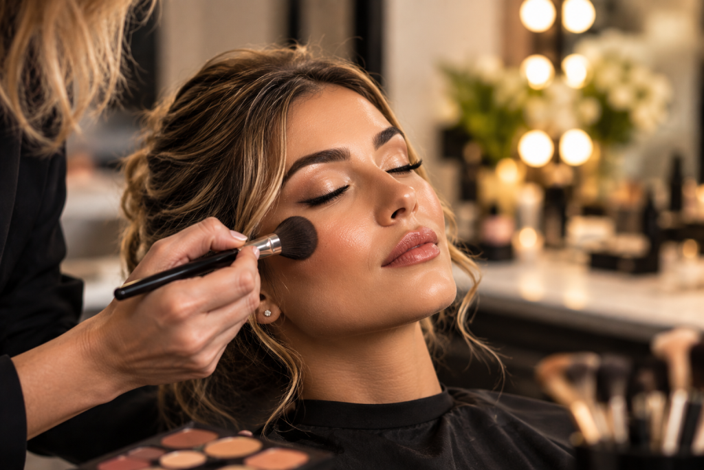 maquillaje en stilos peluqueria y estetica rafol